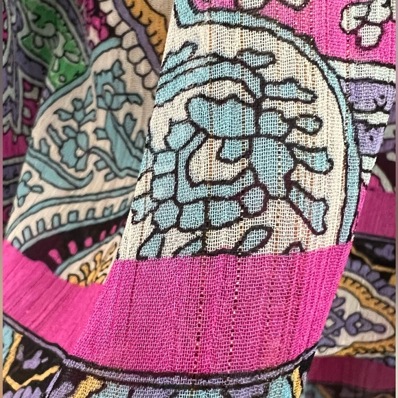Colorful paisley sheer top - Picture 7 of 16